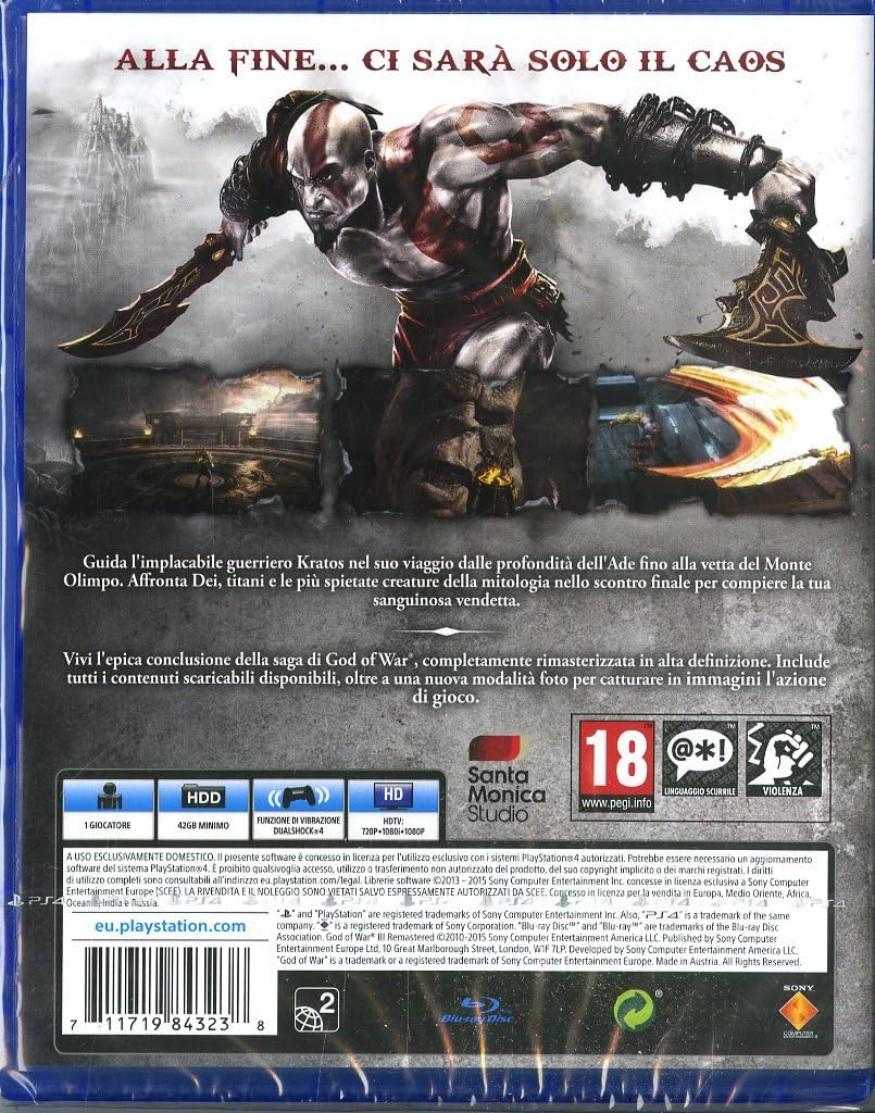 Giochi per Console Sony Entertainment GOD OF WAR III Remastered - PS Hits