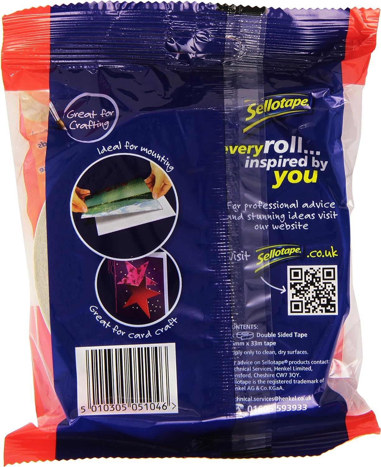 Sellotape Double Sided Tape 25mm x 33m Ref 1447052