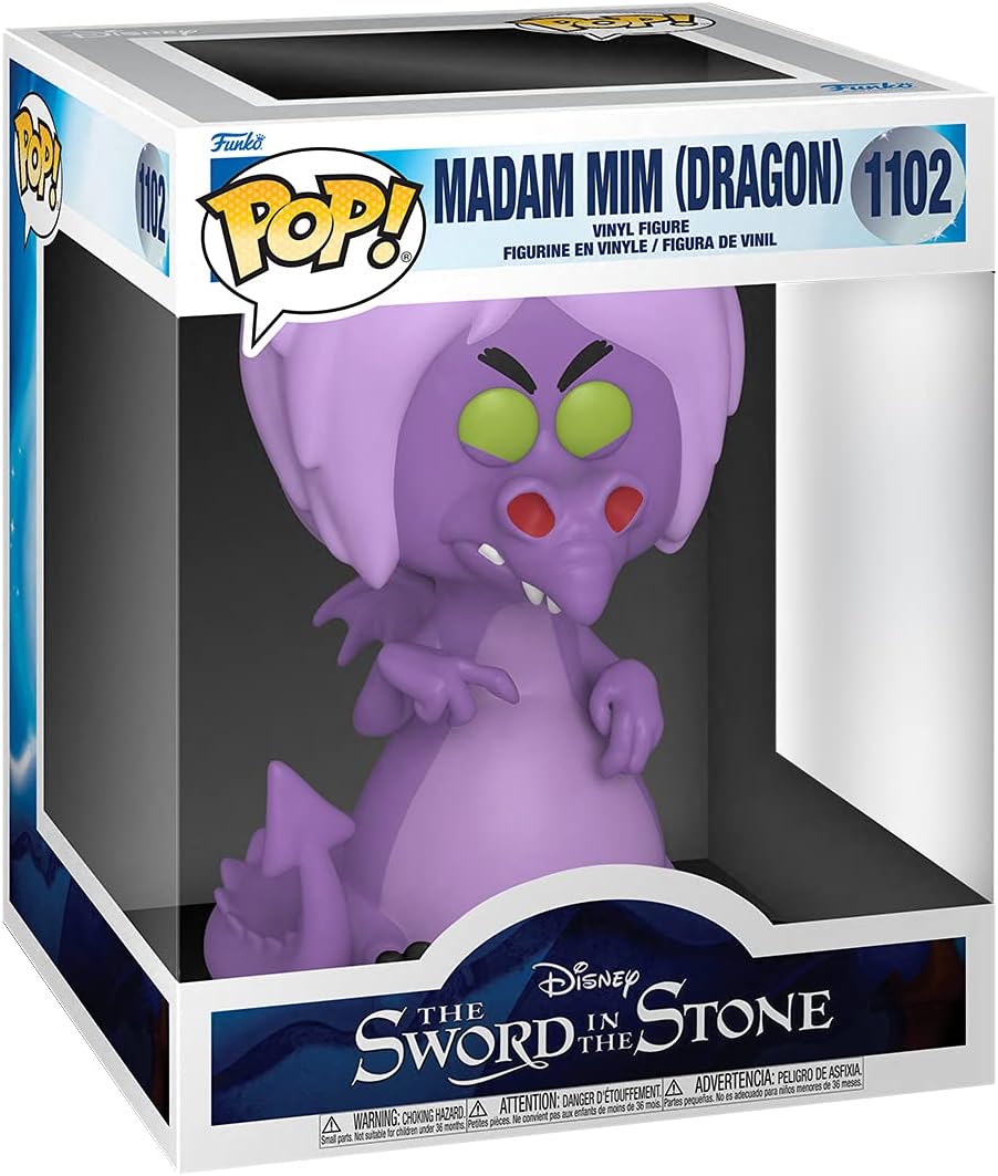 Funko POP! Disney: SitS - 6" Madam Mim As Dragon - 1/6 Odds for Rare Chase Variant - Sword In the Stone - Collectable Vinyl Figure - Gift Idea - Official Merchandise - Toys for Kids & Adults