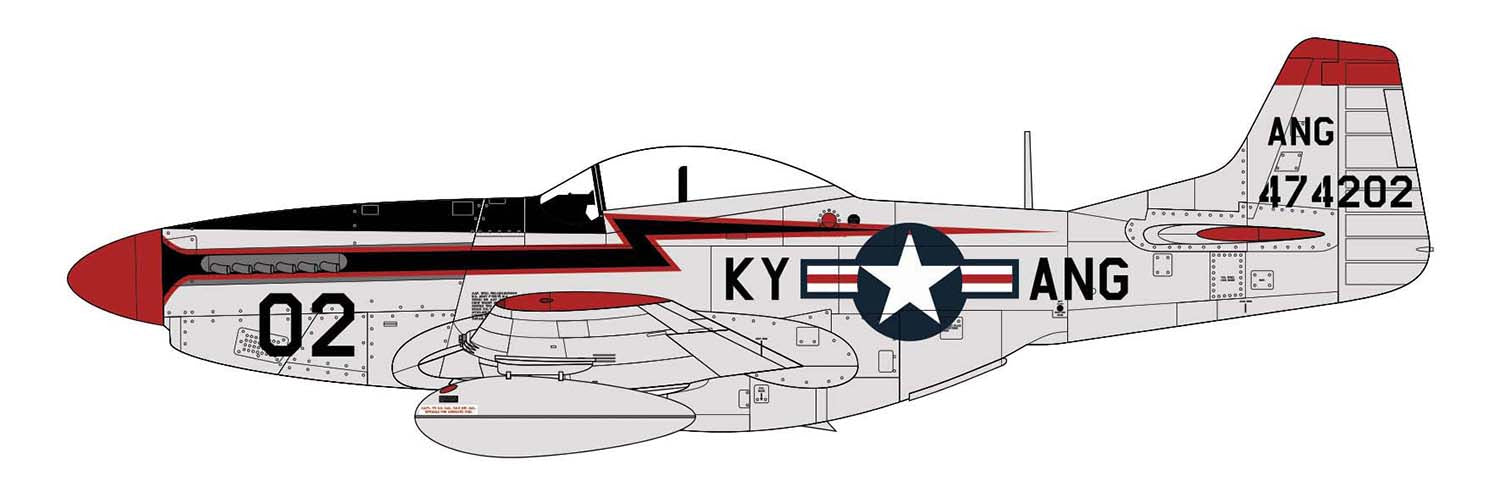 Airfix North American F-51D Mustang Model