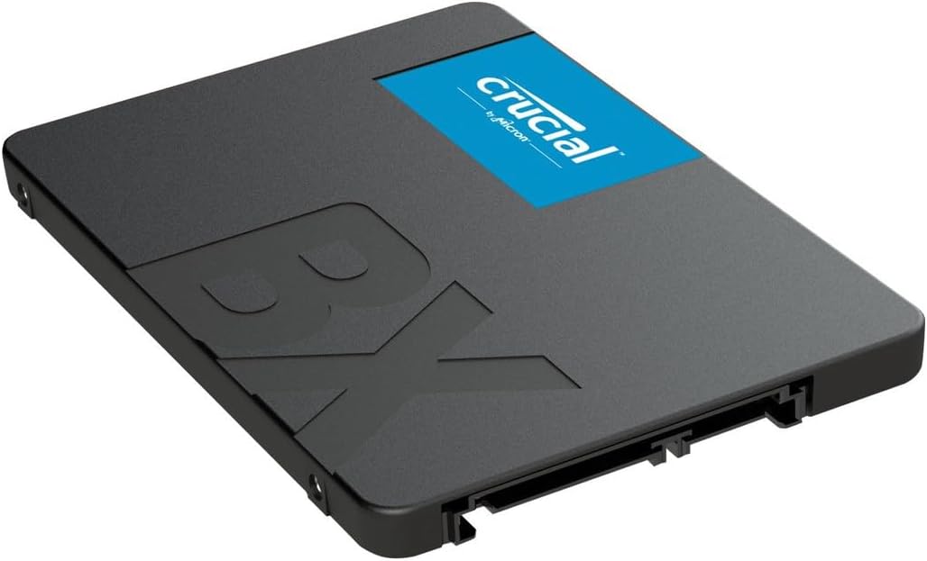 Crucial BX500 3D NAND SATA 2.5 Zoll SSD Drive, 500 GB, CT500BX500SSD1, schwarz