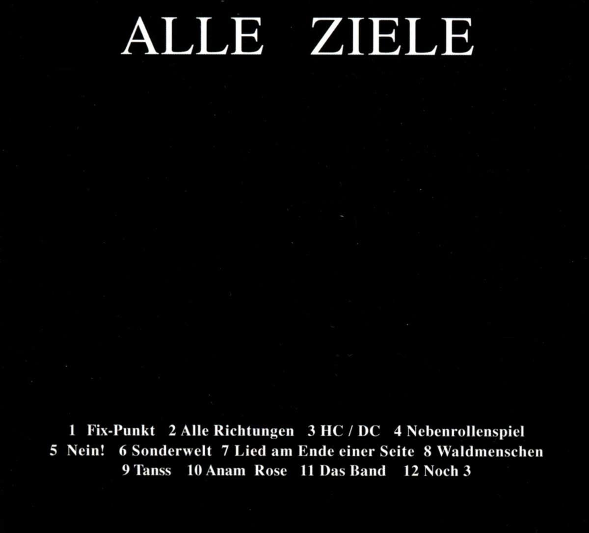 Alle Ziele (Reissue
