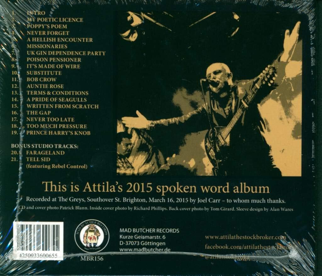 Attila The Stockbroker - Live At The Greys