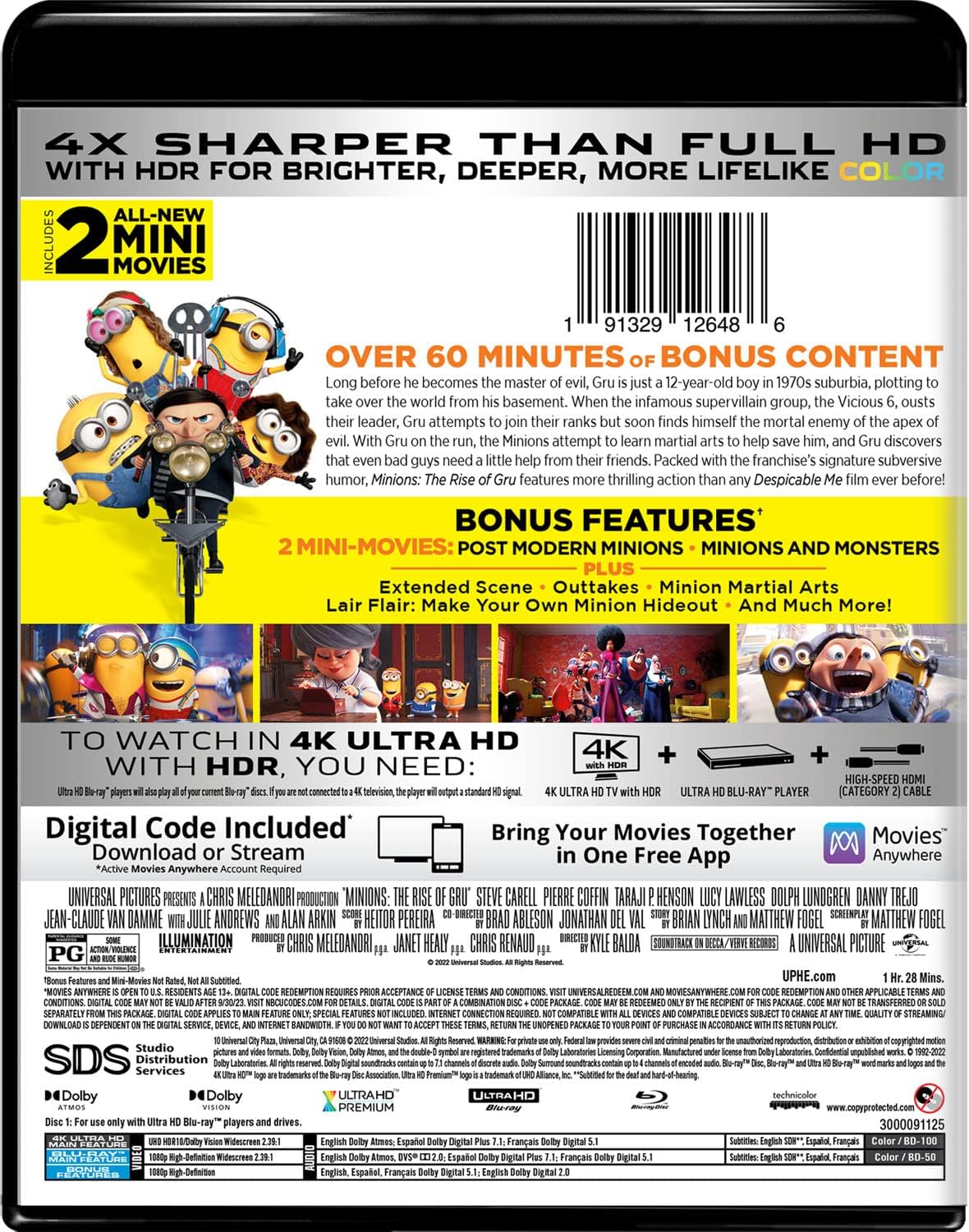 Minions: The Rise of Gru - Collector's Edition 4K Ultra HD + Blu-ray + Digital