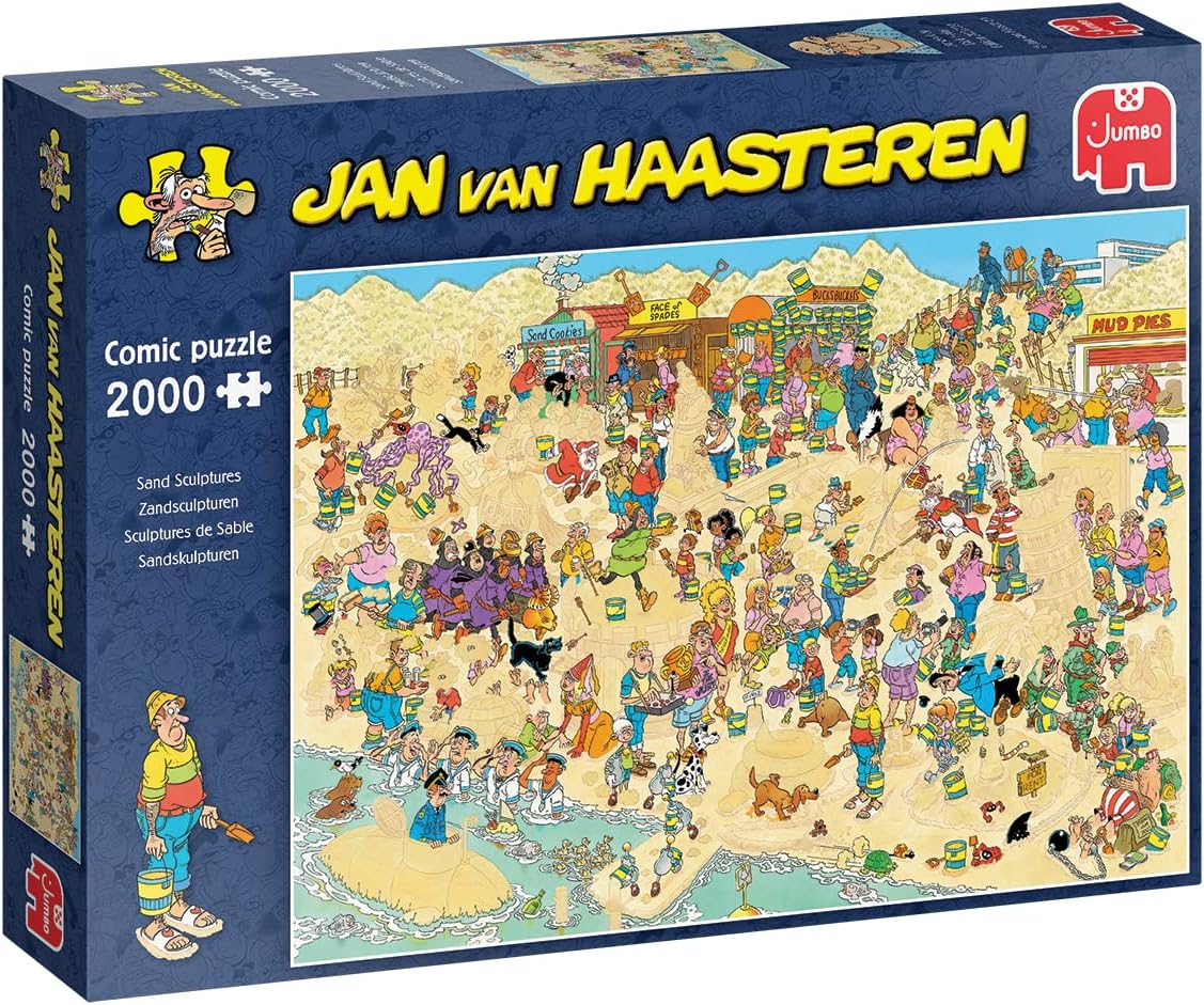 Jan van Haasteren 20072 Jumbo Games Sand Sculptures 2000 Pieces-Puzzle for Adults