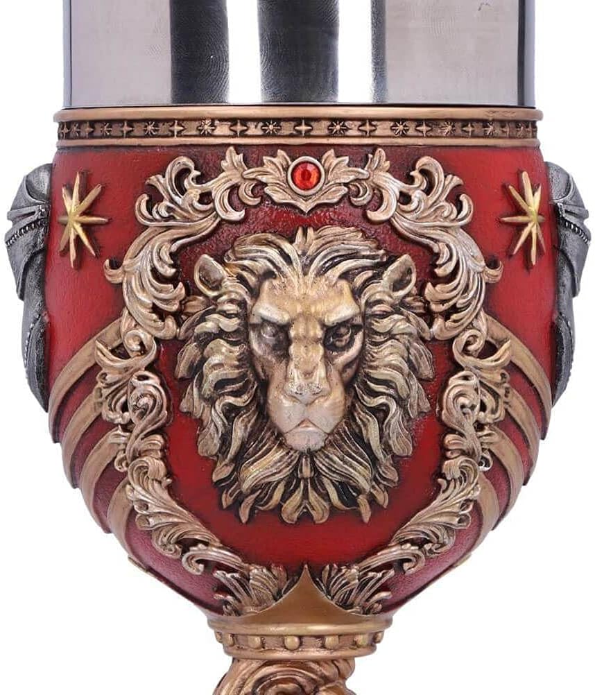 Nemesis Now House Collectable Goblet Harry Potter Gryffindor Hogwarts-Haus-Kelch zum Sammeln, Kunstharz, Rot/Goldfarben, 1 Stück (1er Pack