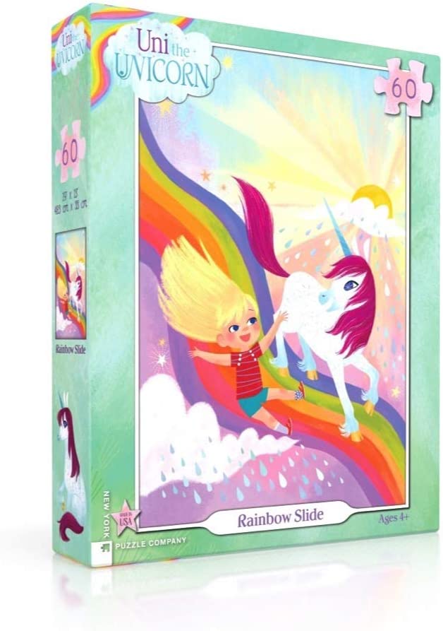 Rainbow Slide - NYPC Uni the Unicorn Collection Puzzle 60 Pieces