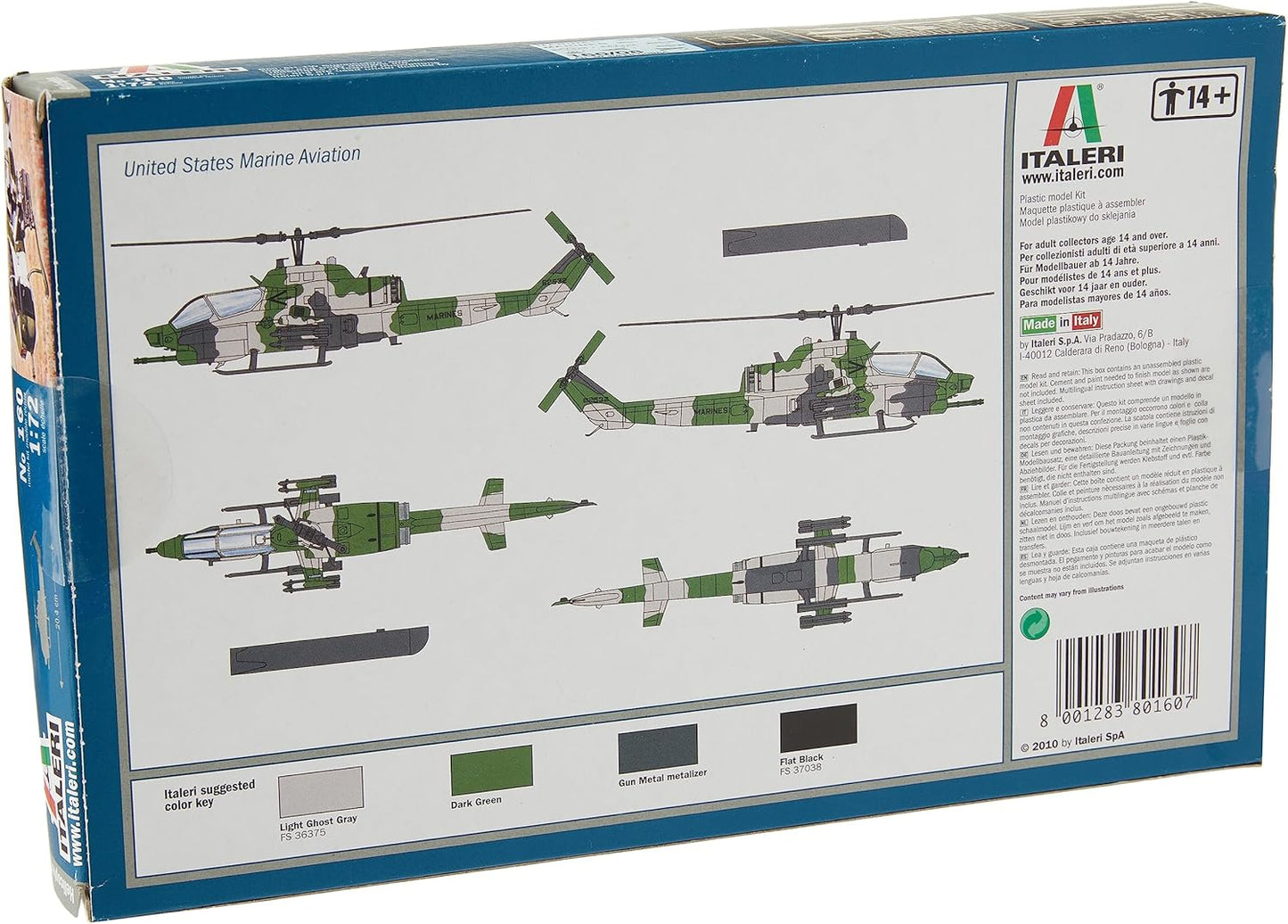 Italeri 0160S Super Cobra Ah 1 W Helicopter