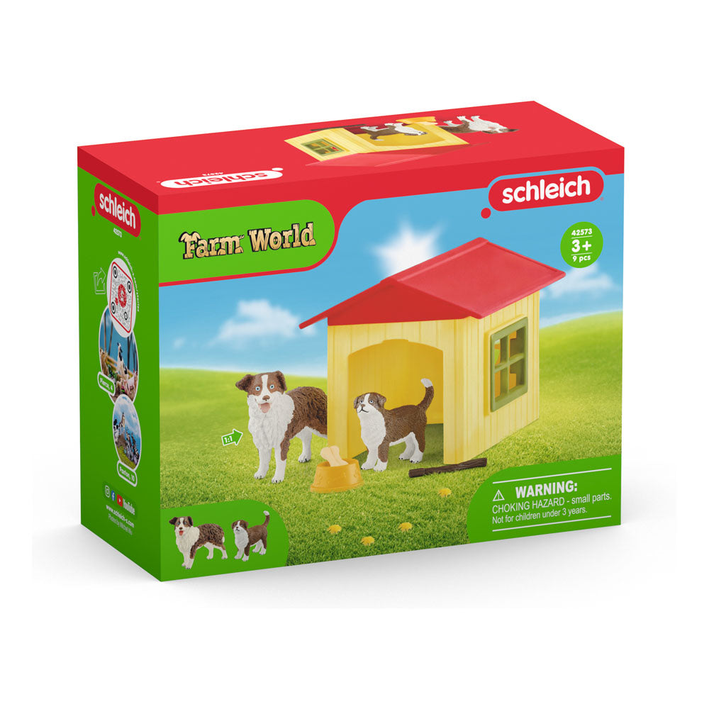 SCHLEICH Farm World Friendly Dog House Toy Playset, Multi-colour (42573)
