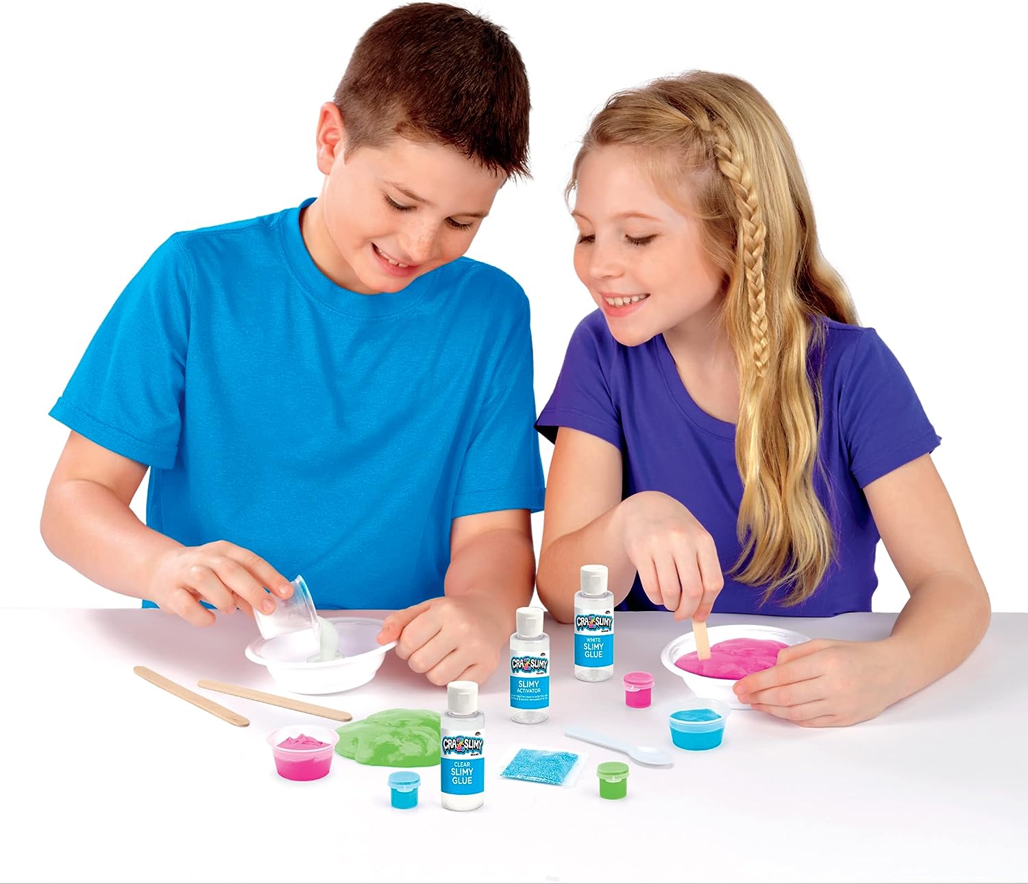 Crazy Slimy Slime Slime Fun Kit - make your own slime, glitter slime, neon slime, slime toy, stretchy slime, creative toy