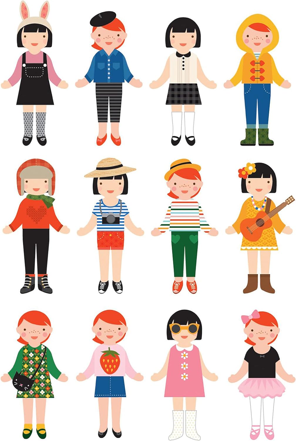 Petit Collage | Magnets Game | Dressing Figures