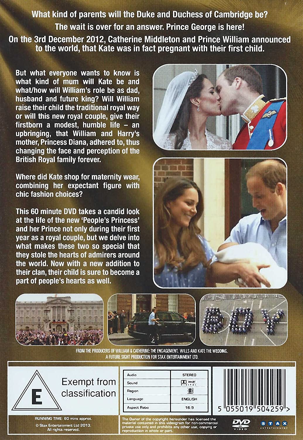 5055019504259 William & Kate - A Royal Arrival HRH Prince George of Cambridge 22 July 2013