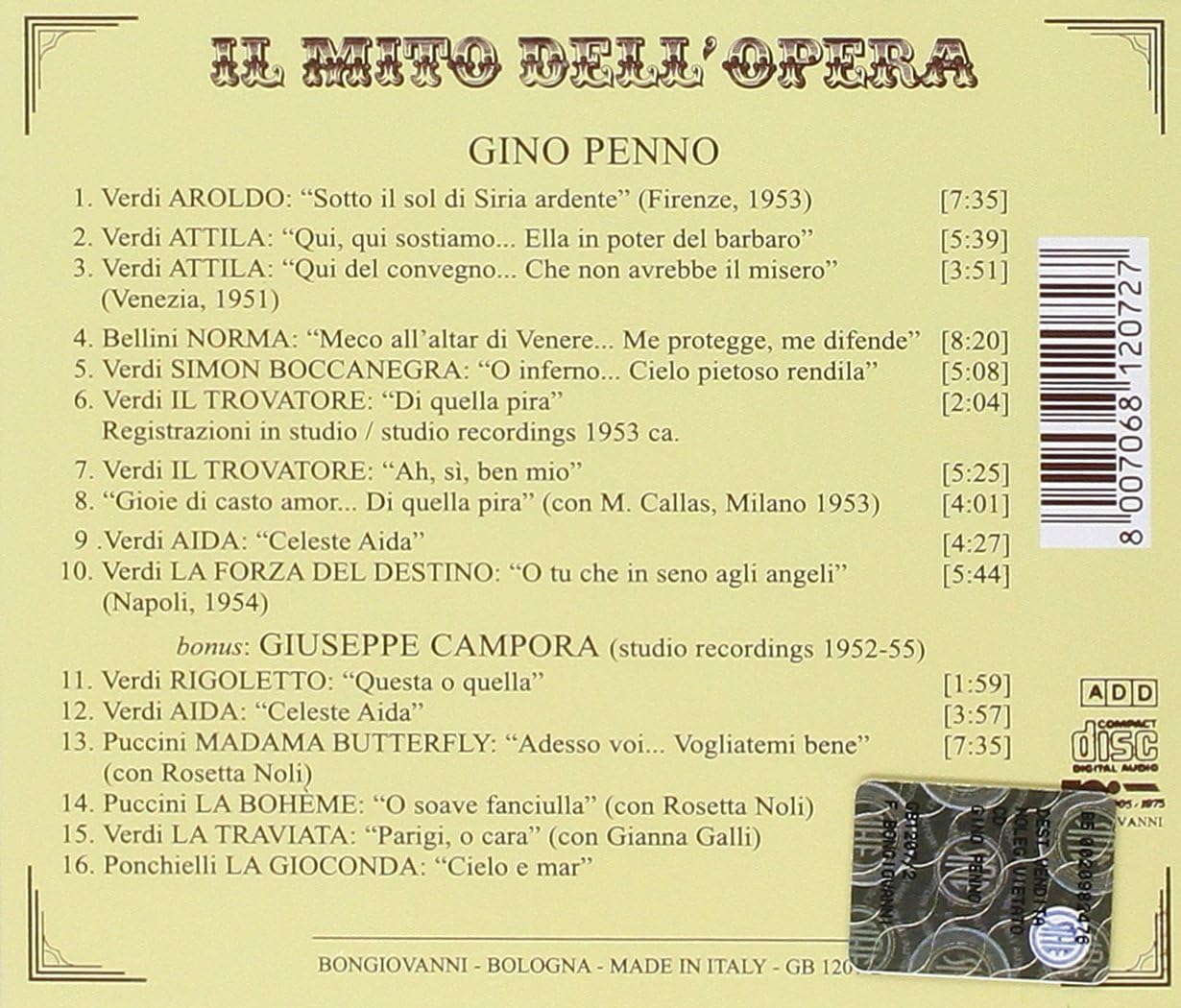 Il Mito Dell'opera