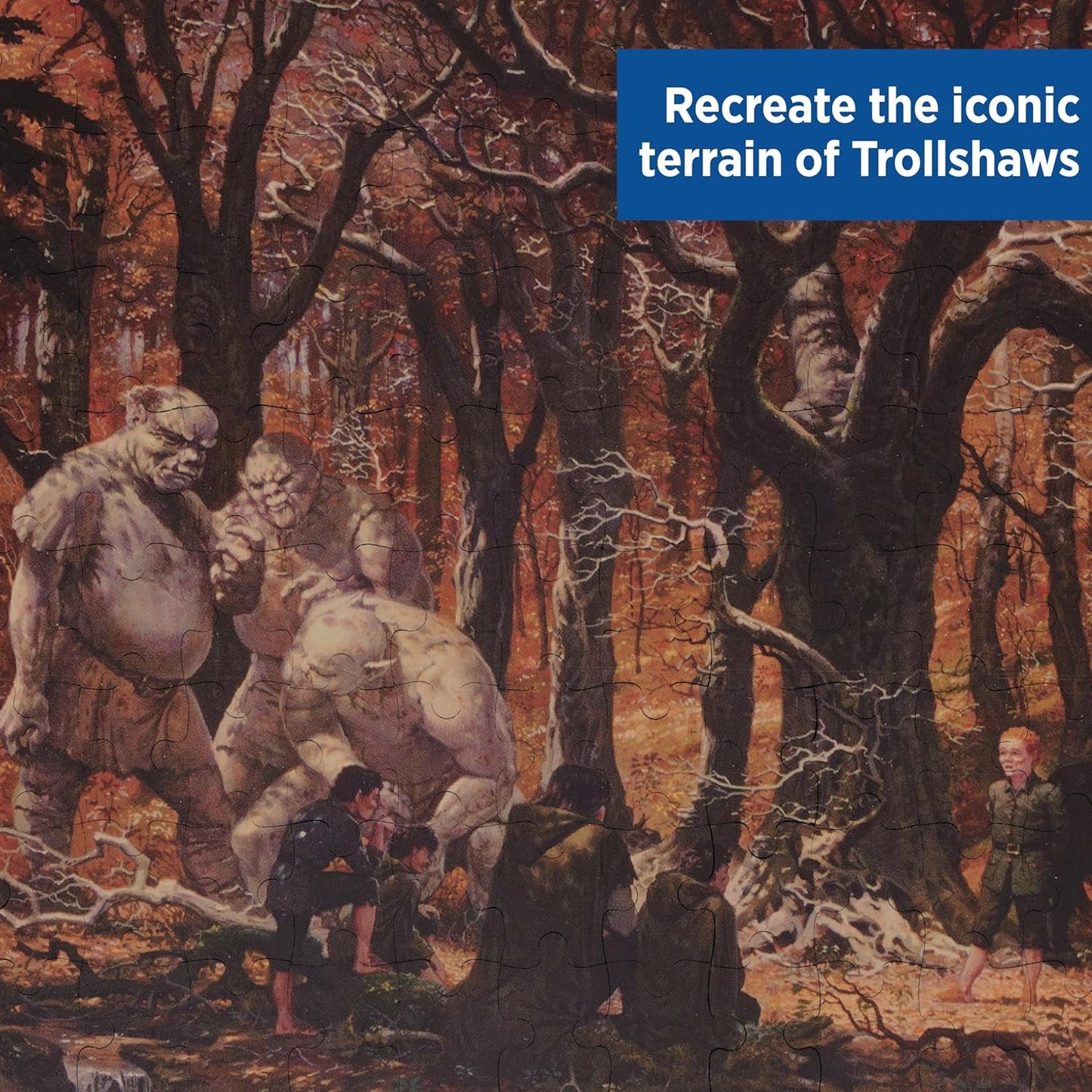 The Lord of the Rings: Trollshaws Jigsaw Puzzle, 1000 Piece Puzzle for Adults and Kids, Stunning Art and Visuals, Age 7+
