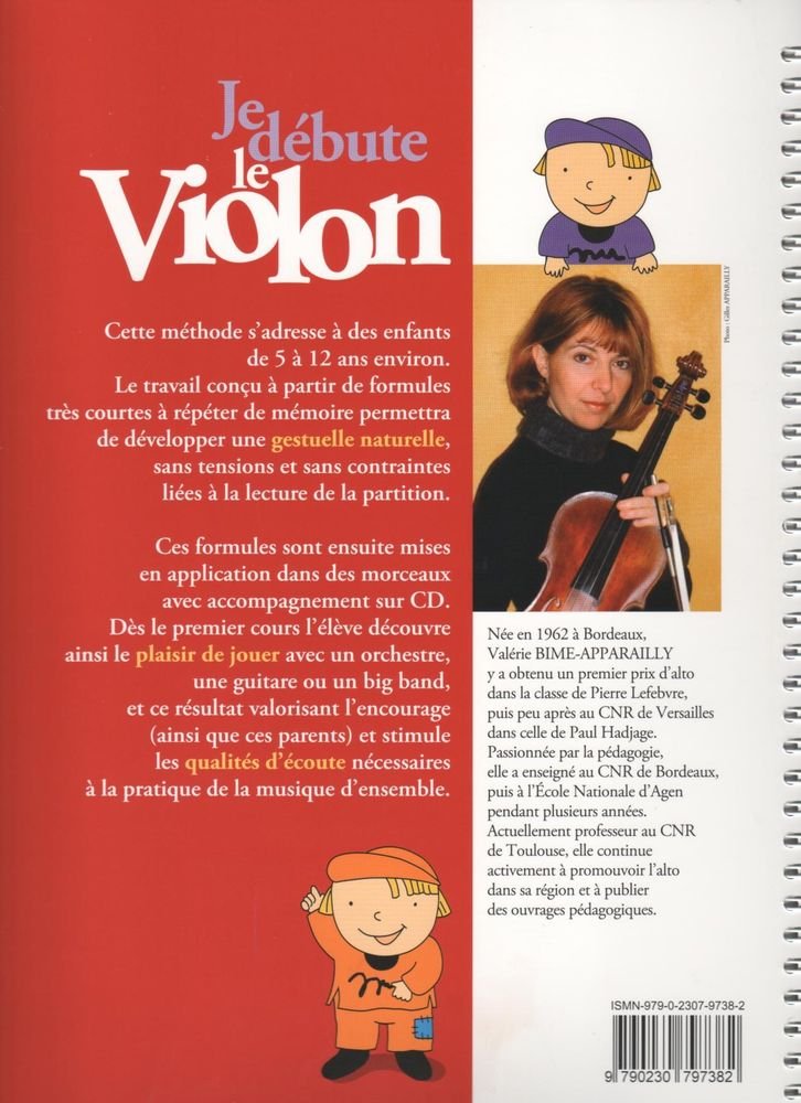 VALERIE BIME-APPARAILLY : JE DEBUTE LE VIOLON - VOL. 1 - RECUEIL + CD