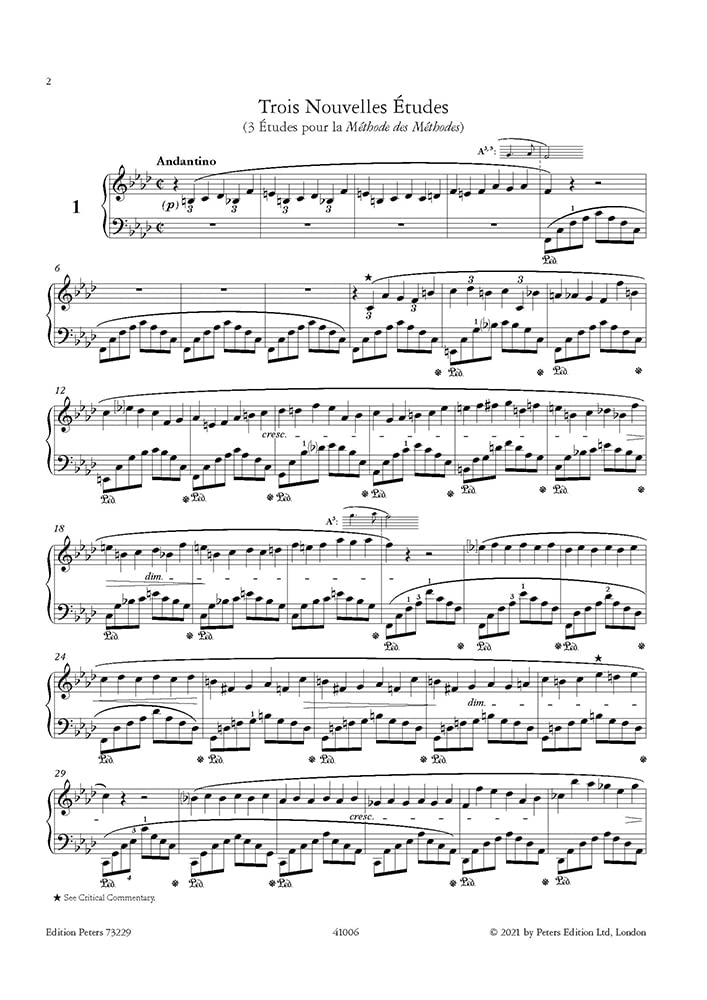 Trois Nouvelles Études (Piano Solo): Sheet (The Complete Chopin - A New Critical Edition