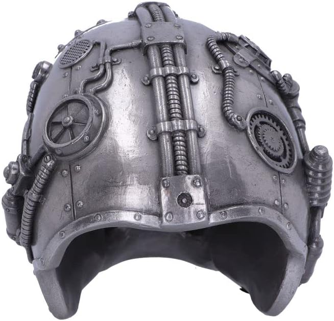 Nemesis Now Cybertron Skull, Silver, 16.5cm