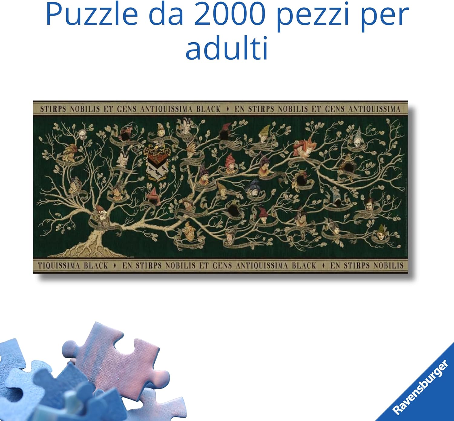 Ravensburger Harry Potter Jigsaw Puzzles for Adults and Kids Age 12 Years Up - 2000 Pieces - The Black Family Tree