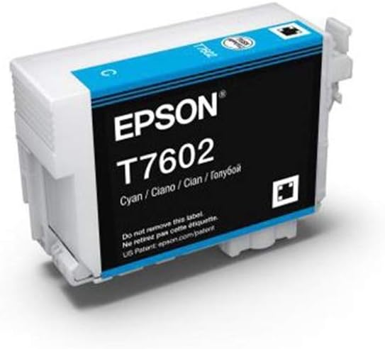 Epson Killer Whale T7602 Ink Cartridge, Cyan, Genuine,25.9 ml