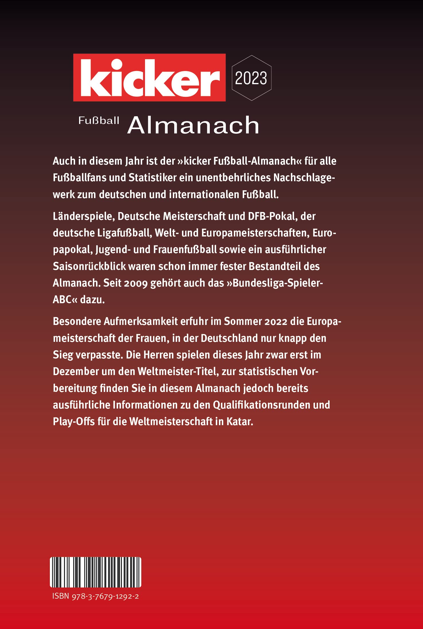 Kicker Fußball Almanach 2023