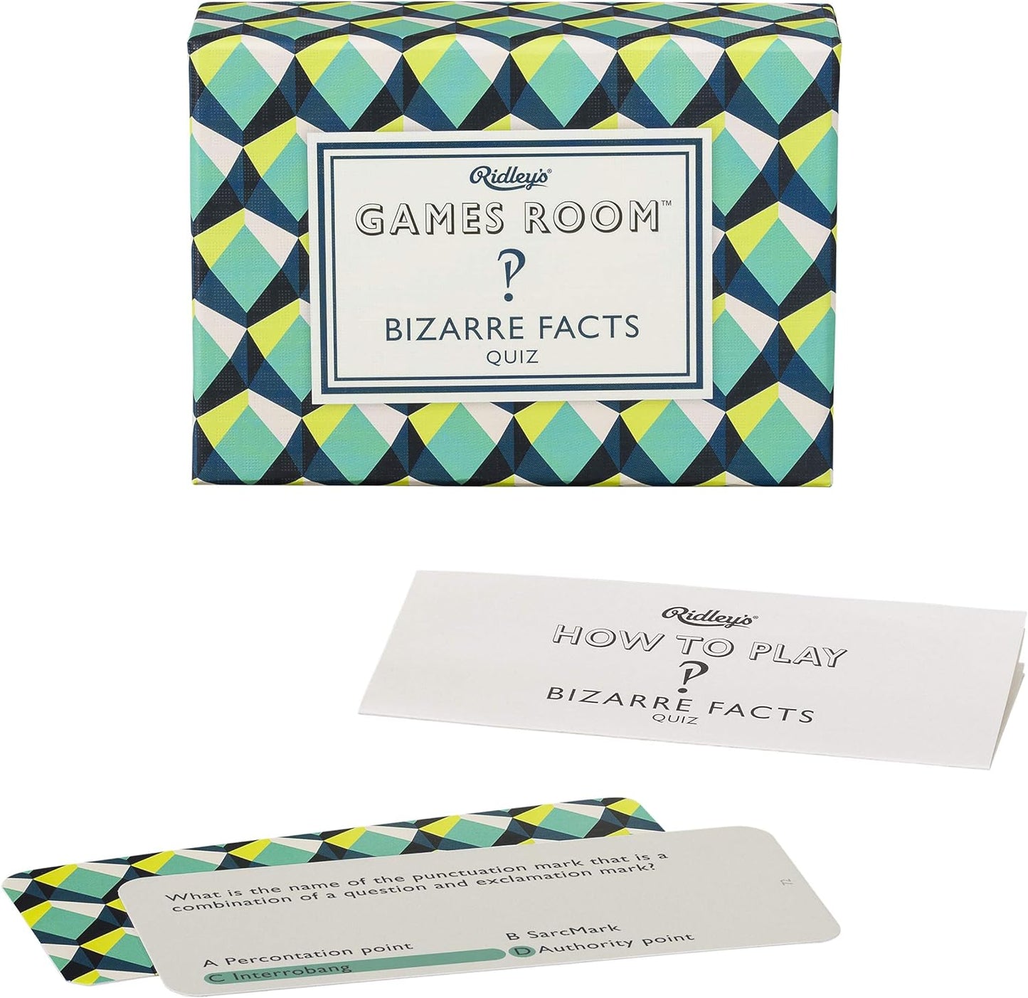Ridley’s Bizarre Facts Trivia Card Game – Quiz Game for Kids and Adults – 2+ Players – Includes 140 Unique Questions Cards – Fun Family Game – Makes a Great Gift Trivia Bizarre Facts