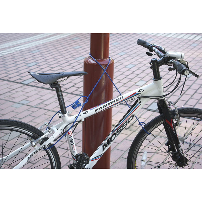 System Ex Lock W/Noose 3-Dig Black 4.8X2000