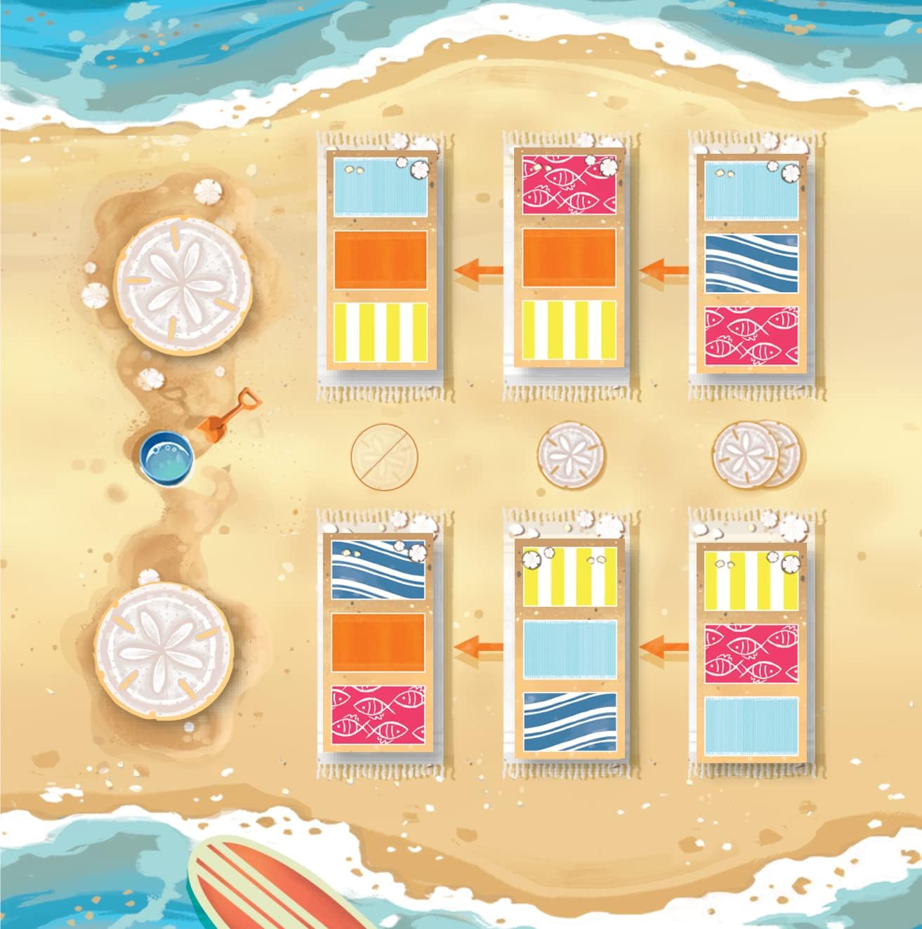 Maui - Juego de mesa - Juego de estrategia hawaiana de dibujo y colocación de azulejos, crea patrones para ganar puntos, mecánica inteligente de riesgo y recompensa, a partir de 8 años, 2-4 jugadores