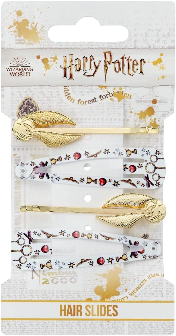 Official Harry Potter Golden Snitch Hair Clip Set by The Carat Shop