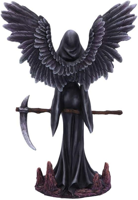 Nemesis Now Take My Soul Gothic Female Reaper with Scythe Figurine, Polyresin, Black, 23.5cm