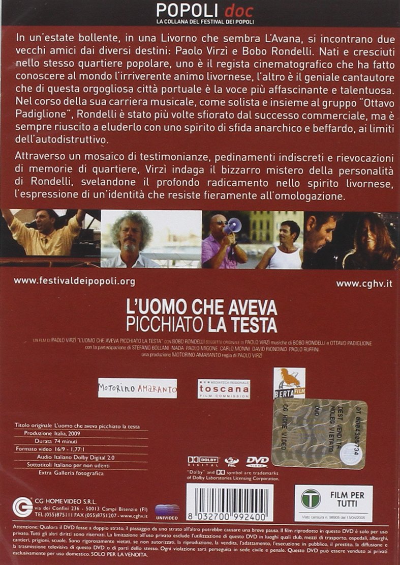 L'uomo che aveva picchiato la testa