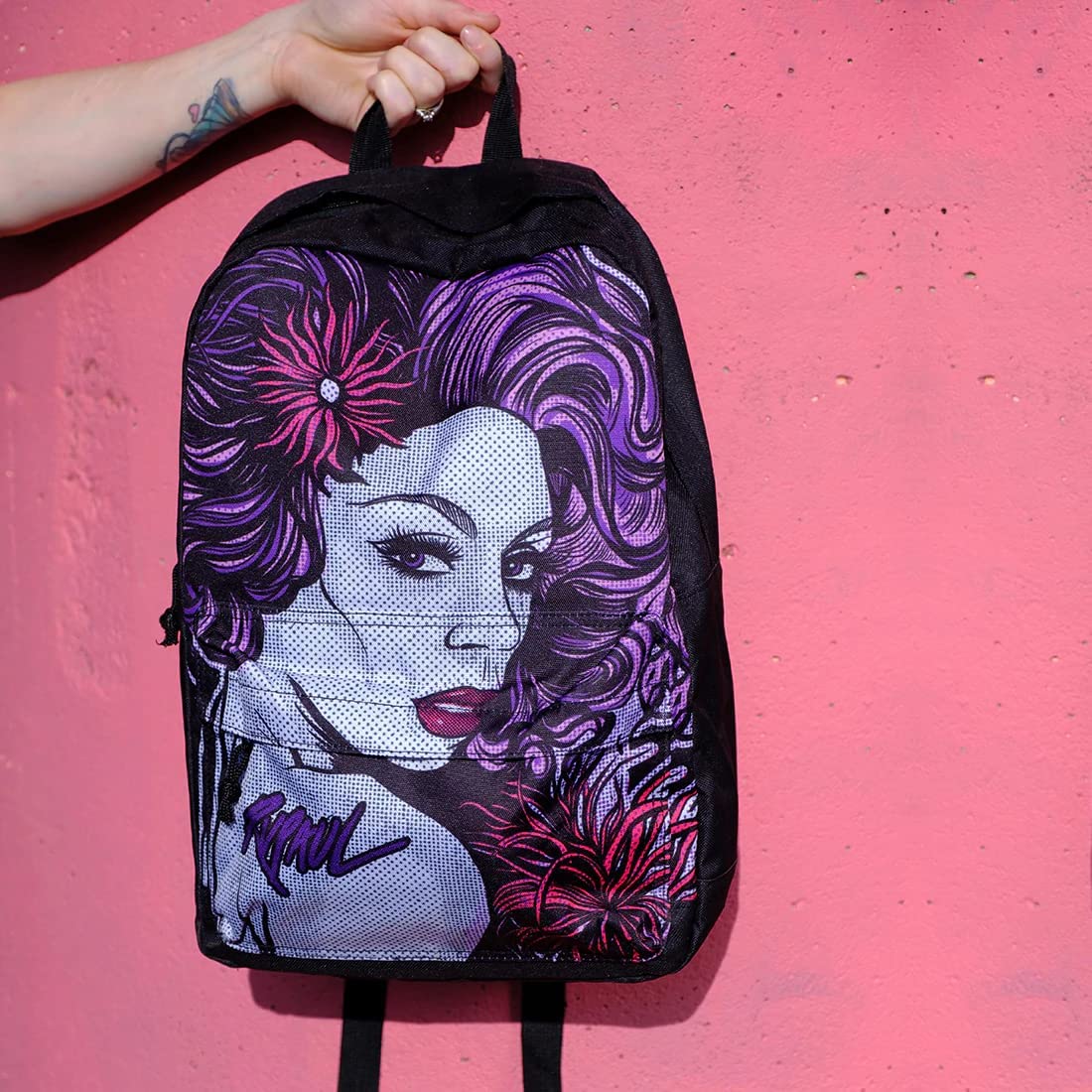 Rocksax Backpack Ru Paul Cover Girl Rucksack 43cm x 30cm x 15cm – Officially Licensed Merchandise