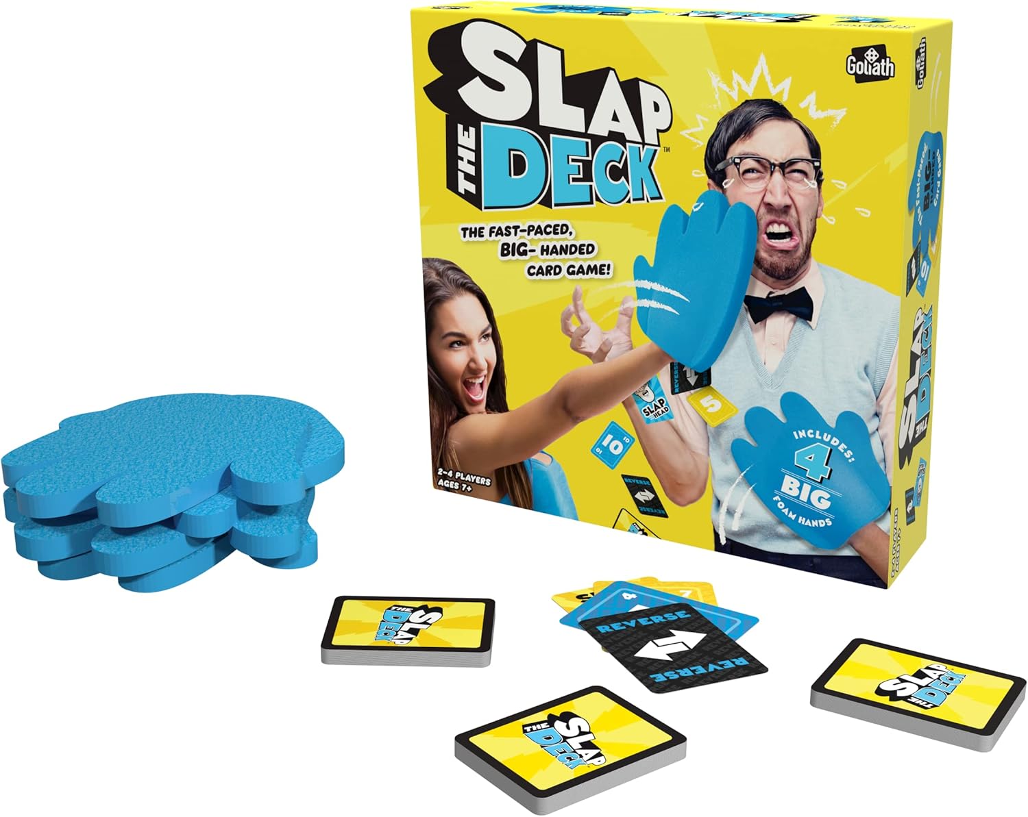 Slap the Deck: Slap Your Friends And Slap Yourself to Win! | Party Games | For 2-4 Players | Ages 7+