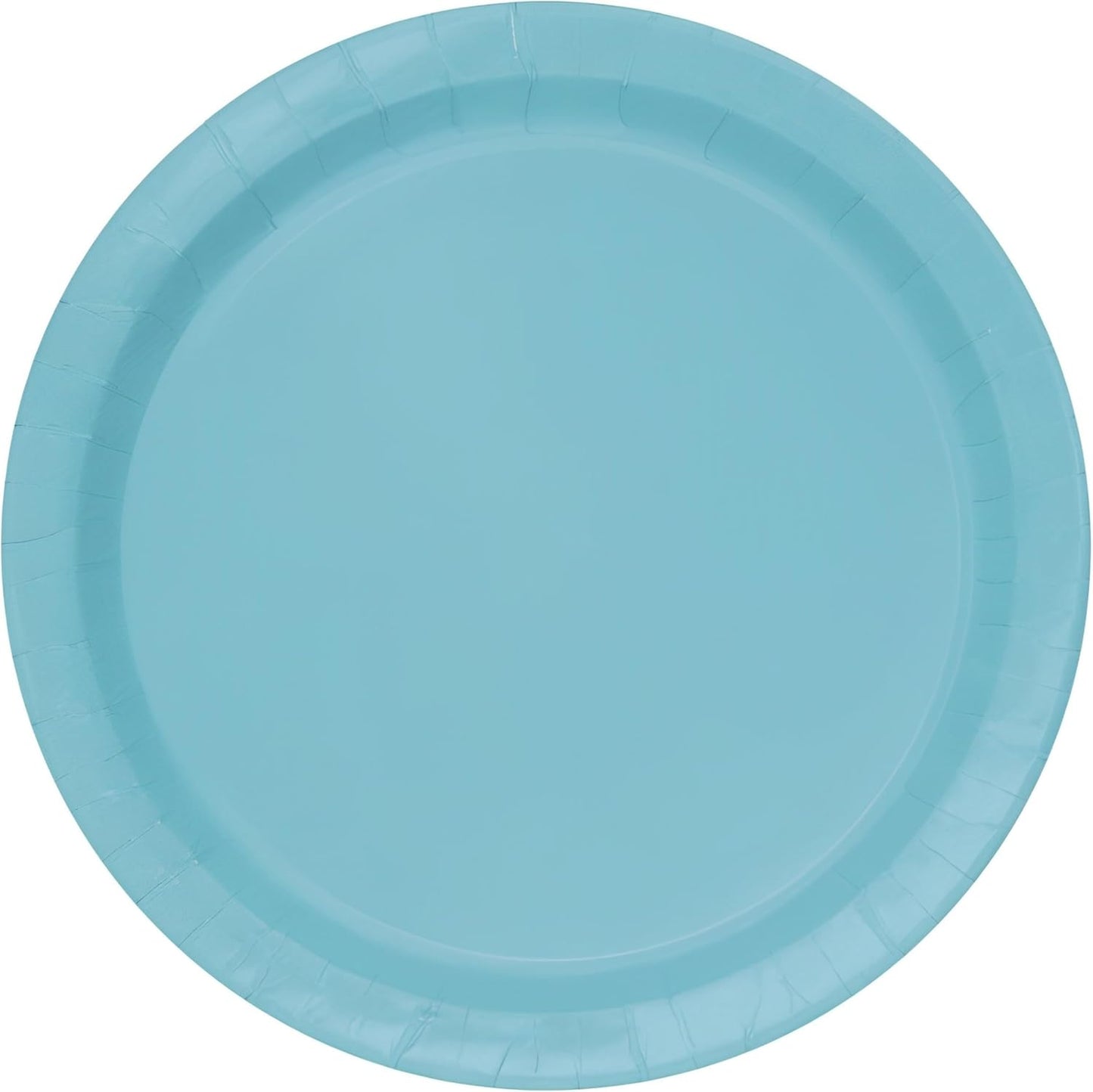 Unique 46862 Paper Plates-18 cm-Teal Colour-Pack of 20