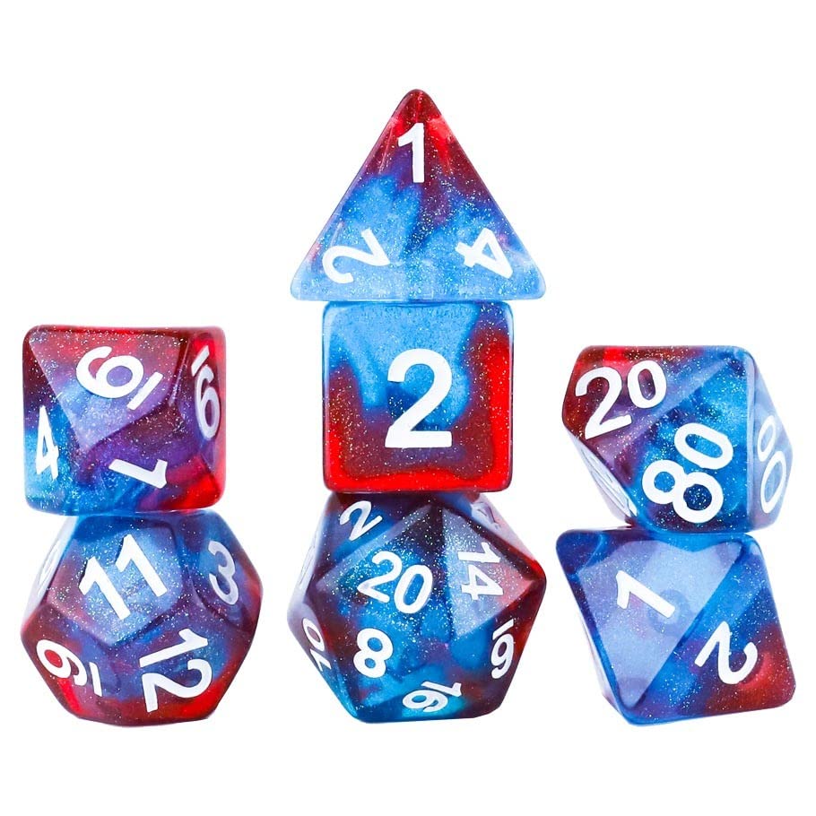 Sirius Dice SDZ001903 Celestial Starry Skies Dice - Set of 7
