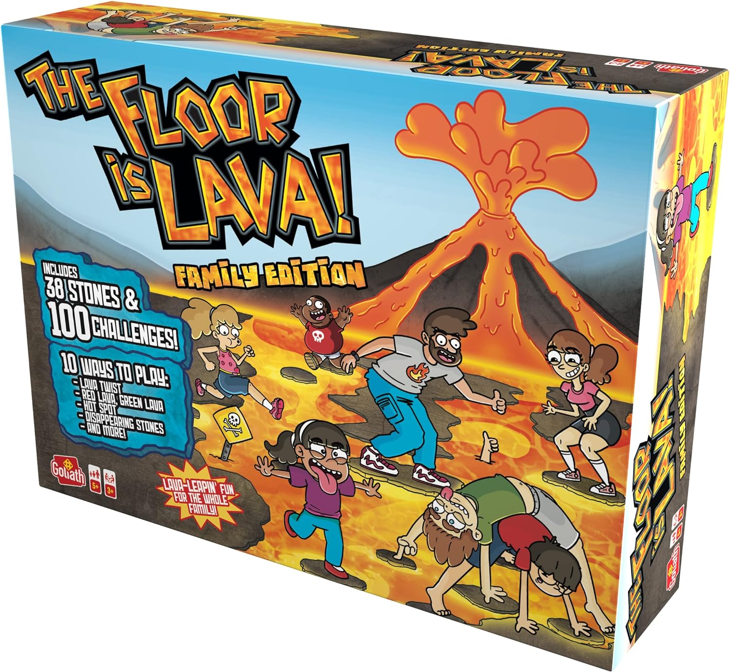 Goliath The Floor is Lava! Family Edition, Board Games from 5 Years, The Floor is Lava Family Edition, for 3 or More Players
