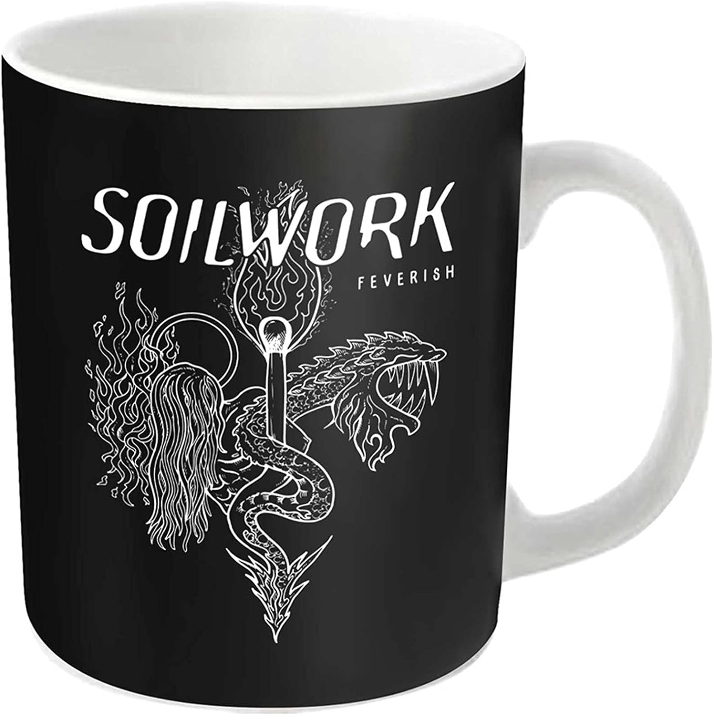 Soilwork Mug Feverish Band Logo Official White Boxed One Size