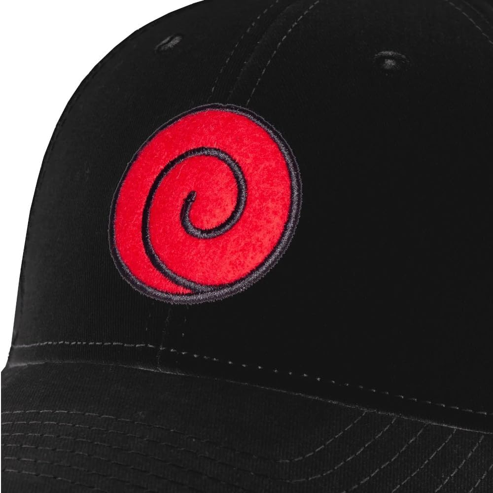 Naruto Shippuden Cap - Men's Adjustable Cap - One Size Black