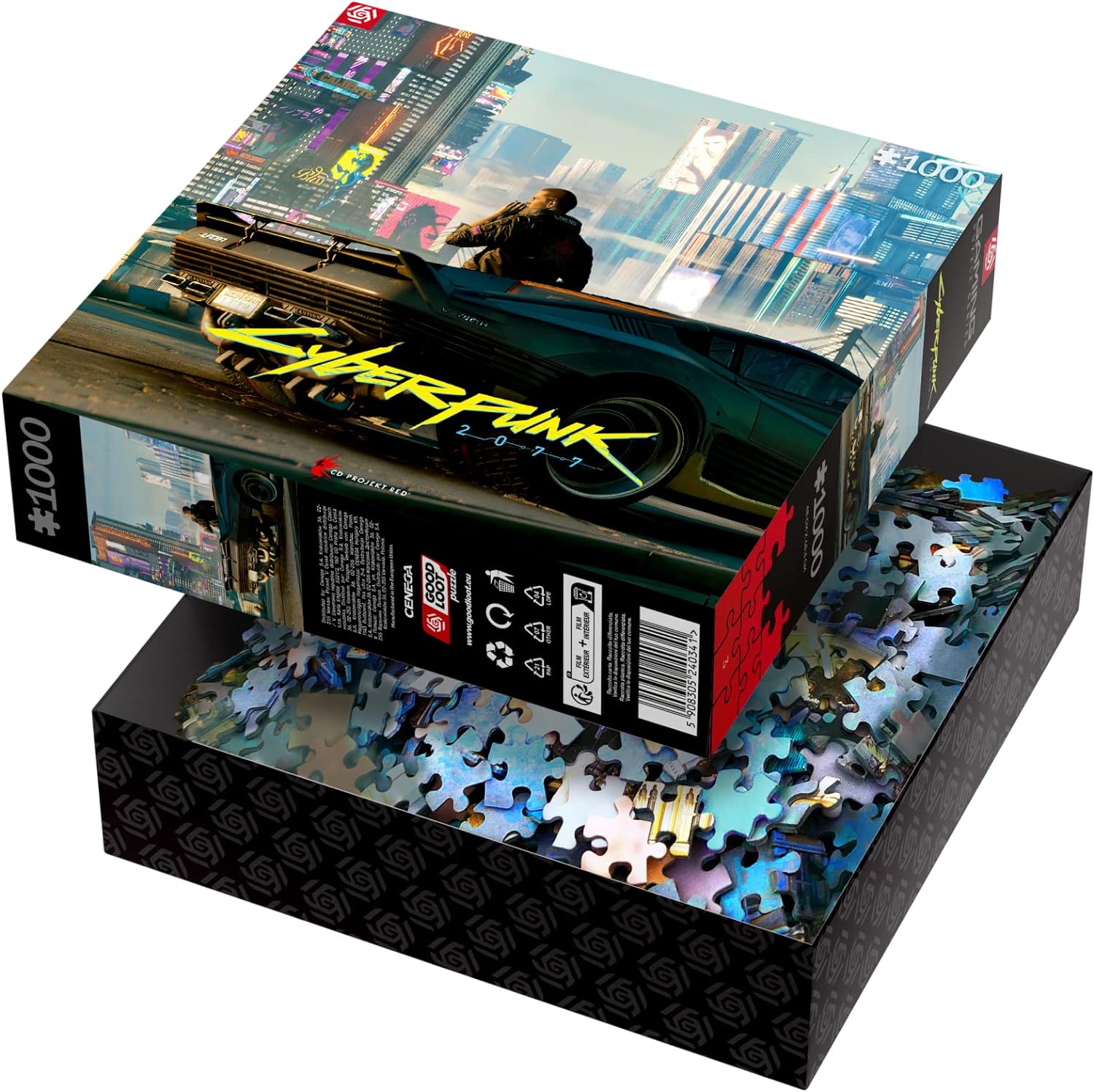 Good Loot Gaming Puzzle Cyberpunk 2077 Mercenary on the Rise Jigsaw Puzzles Computer game puzzles for teenagers and adults Leisure ideas Inspired by a computer game | 1000 pieces | 68 x 48 cm