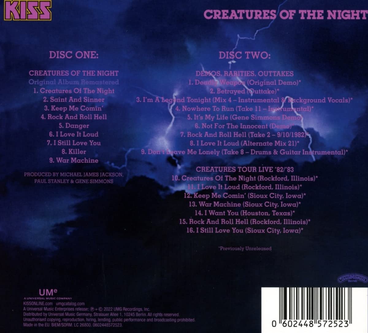 Creatures Of The Night - German Logo