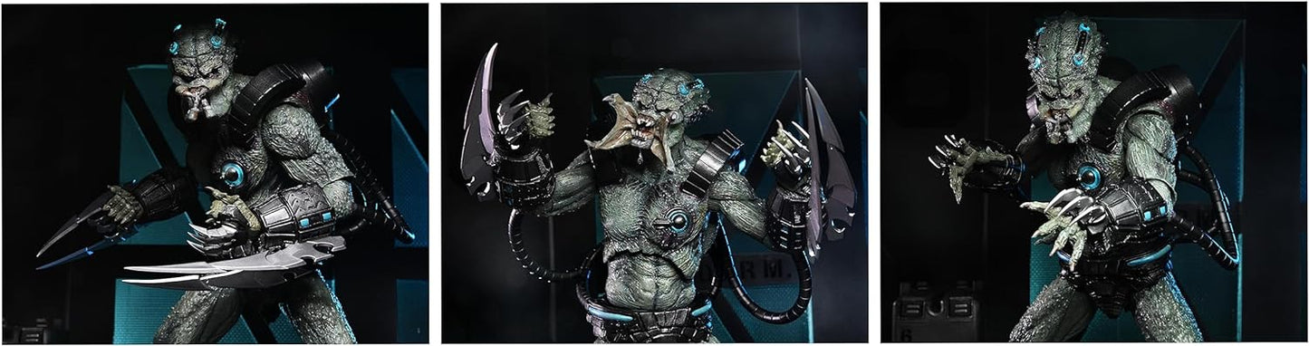 NECA- Predator con Jungle Stone Heart DLX AF Estatuas, Multicolor (83894