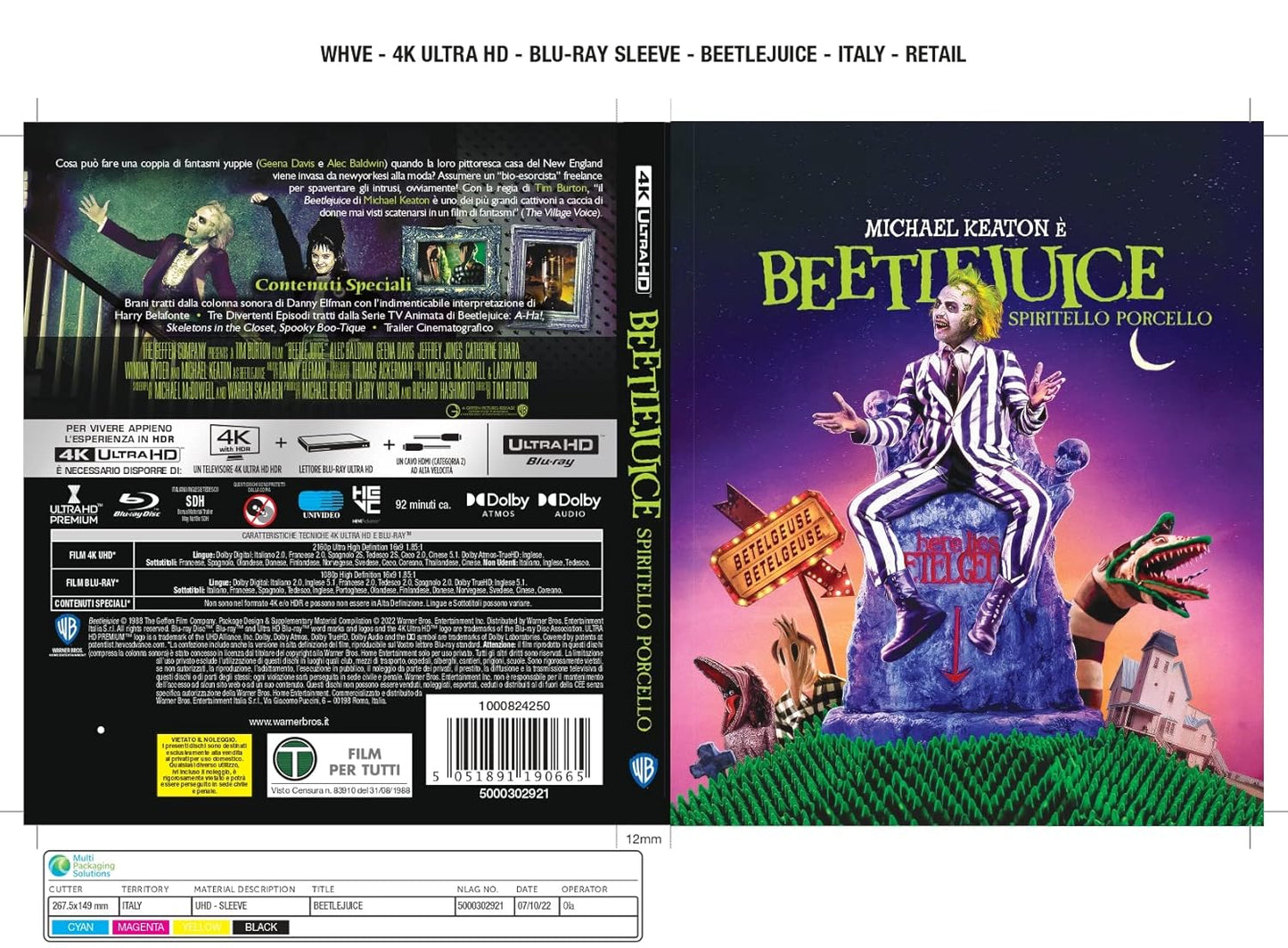 BEETLEJUICE (4K Ultra HD + Blu Ray)