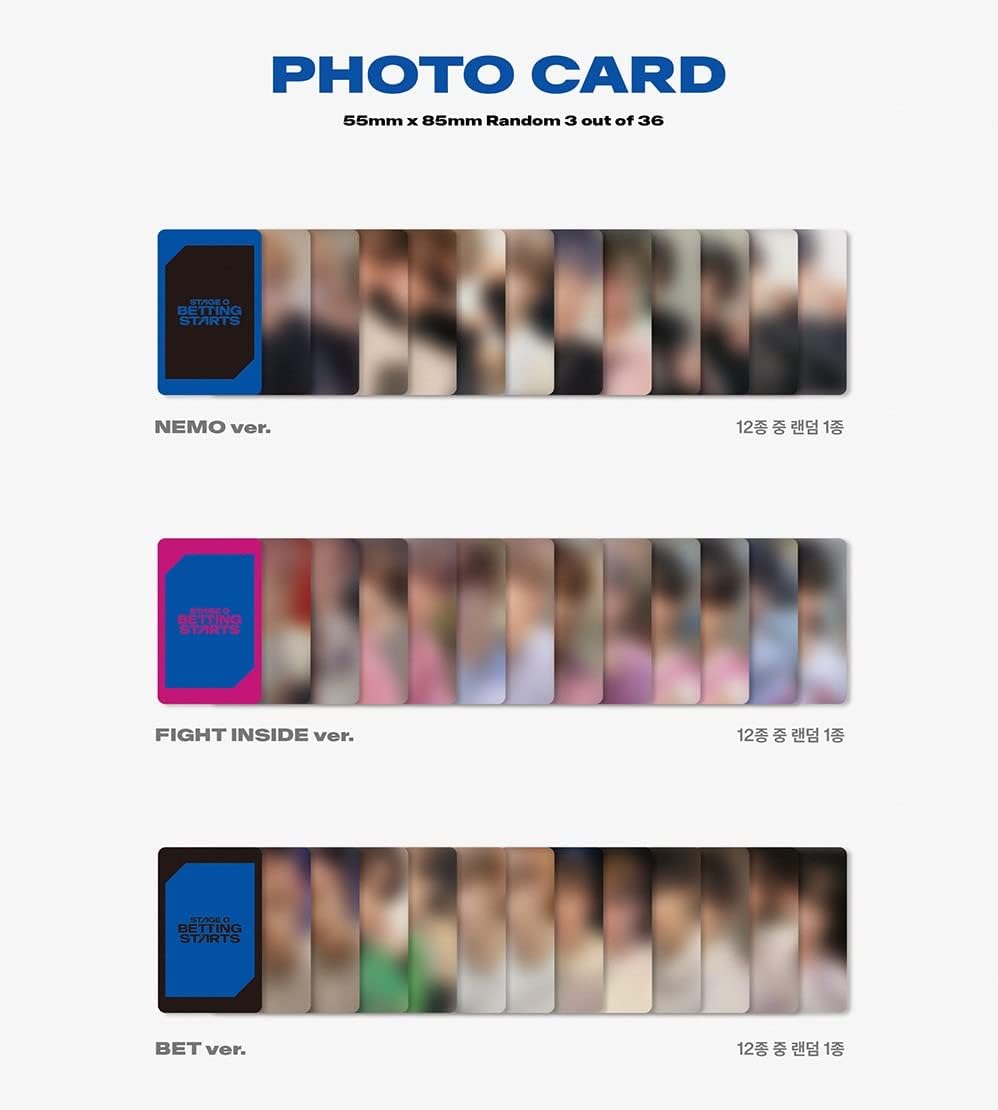 Stage 0. Betting Starts - incl. Photobook, Folded Poster, Betting Card, 3 Photocards + Poker Chip