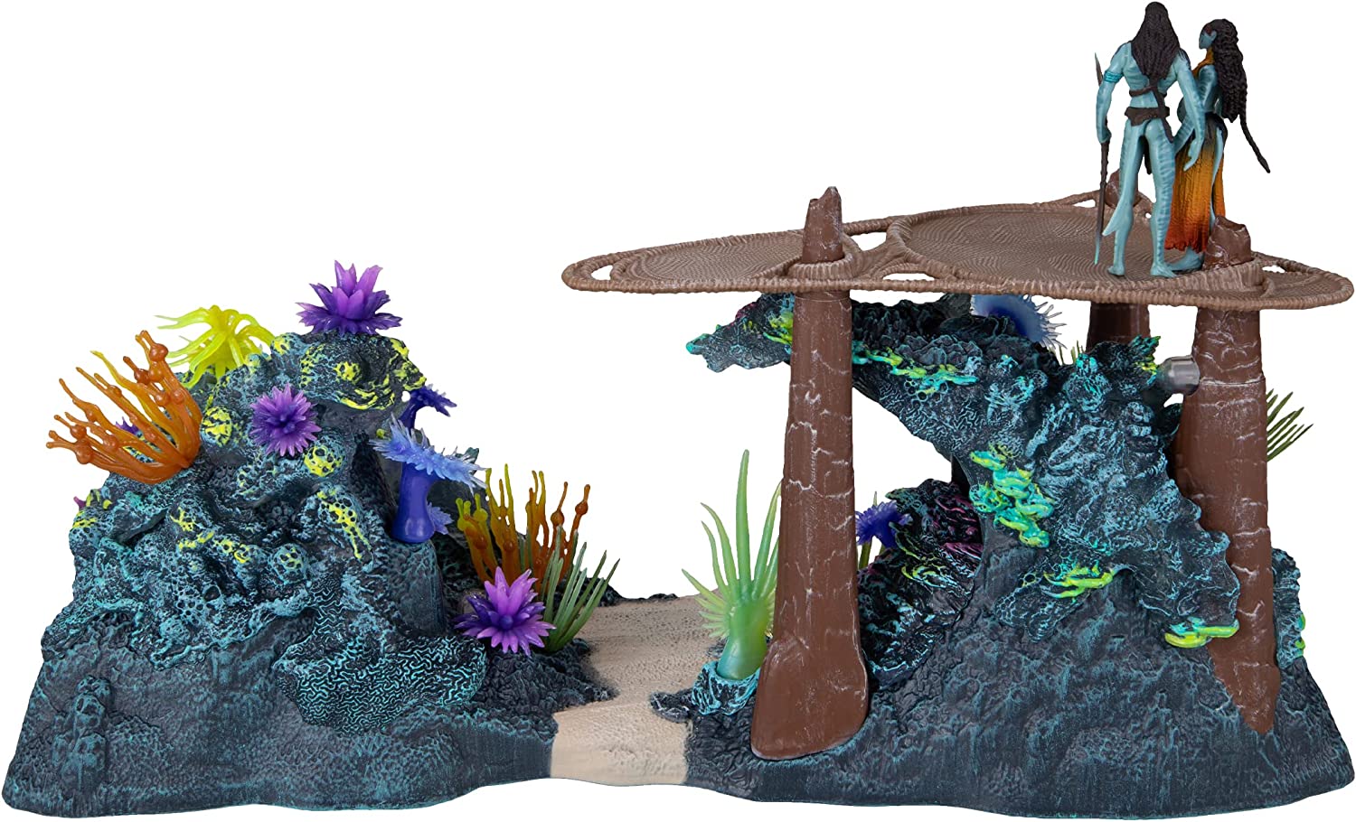 McFarlane Toys, Disney Avatar, World of Pandora Metkayina Reef with Tonowari and Ronal Avatar Movie Action Figure Set, Disney Toys Collectible Figure – Ages 8+