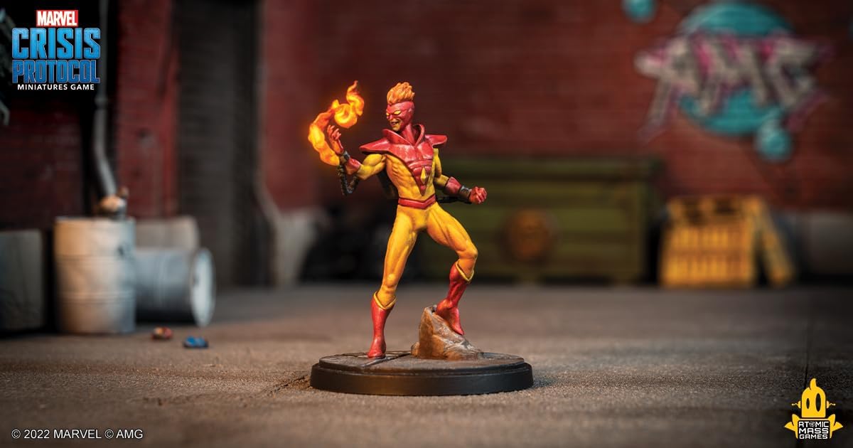 Marvel Crisis Protocol - The Blob & Pyro - Juego de Miniaturas en Inglés
