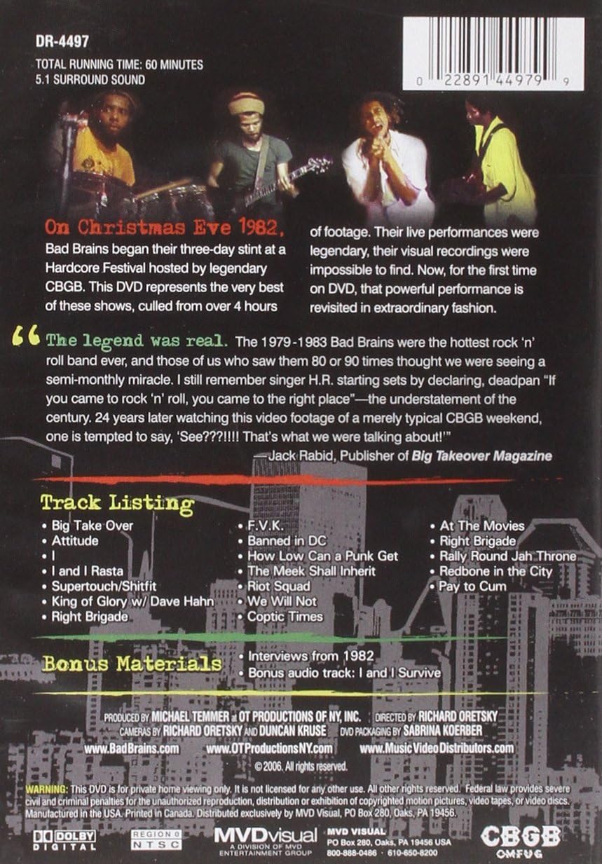 Bad Brains: Live At Cbgb 1982