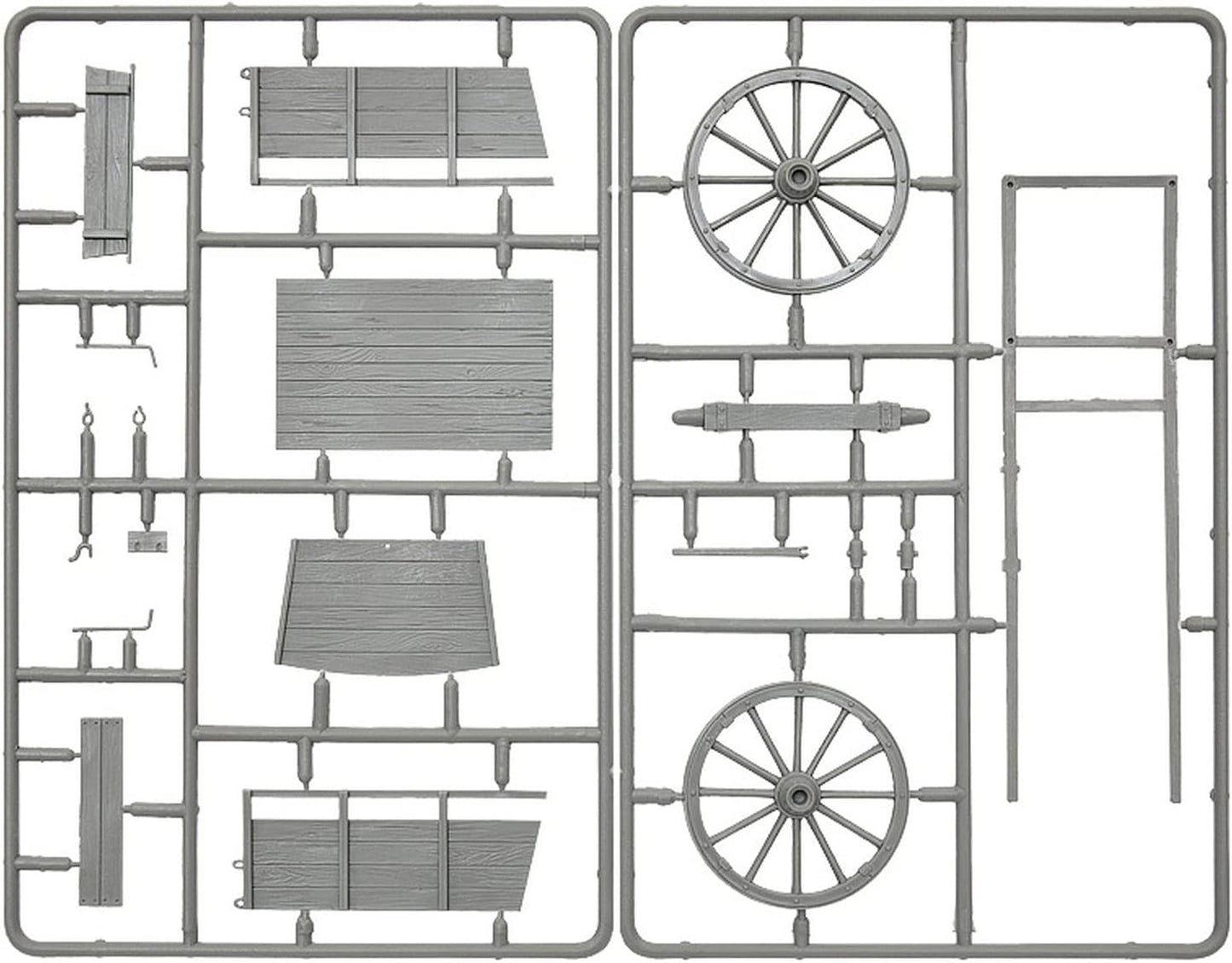 MiniArt MIN35657 1:35-Farm Cart with Village Accessories Scale Model kit