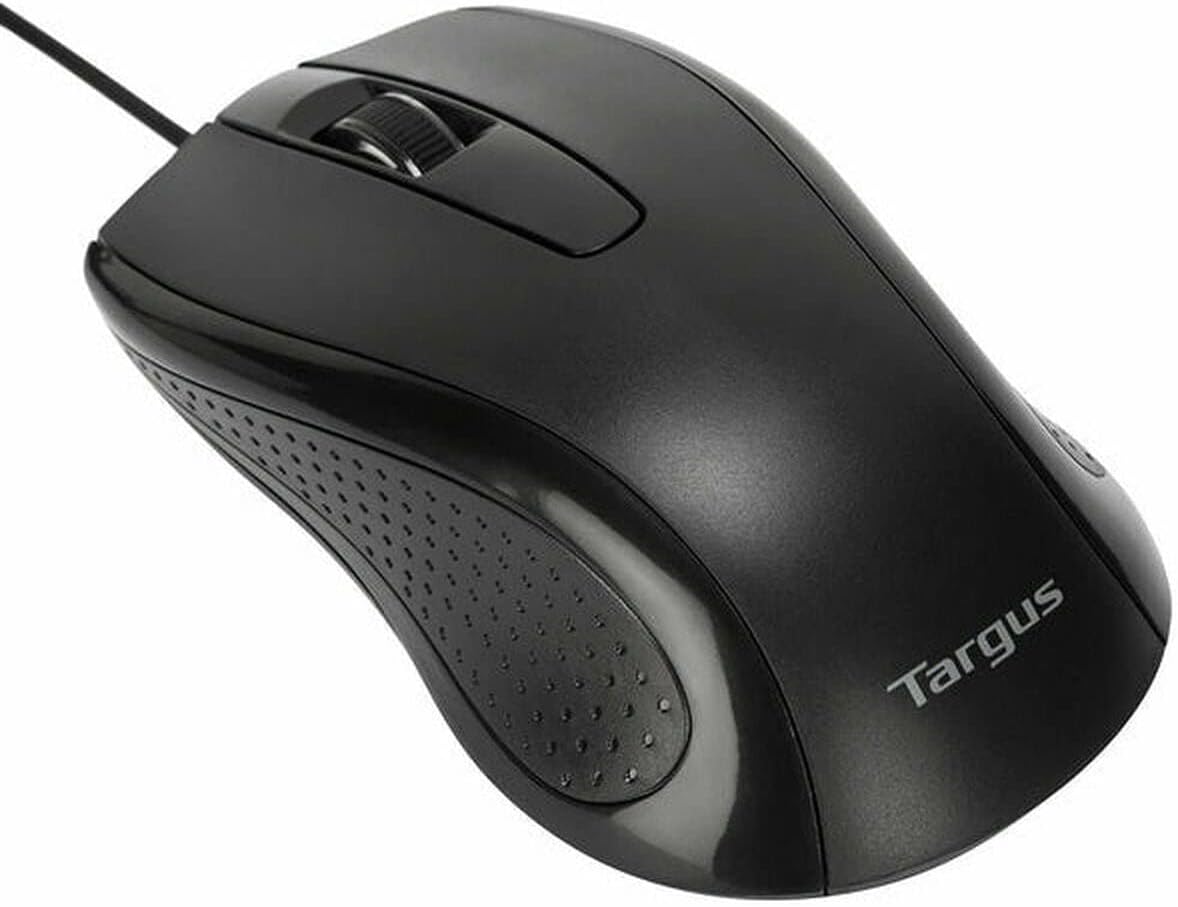 Targus Full-Size Optical Wired Mouse, Black (AMU81AMGL