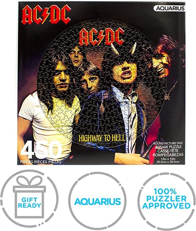 NMR Distribution ALBM-002 AC/DC Highway to Hell 450 pc Picture Disc Puzzle, Multi-Colored