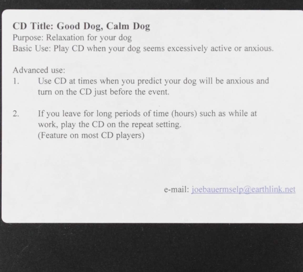 Good Dog Calm Dog