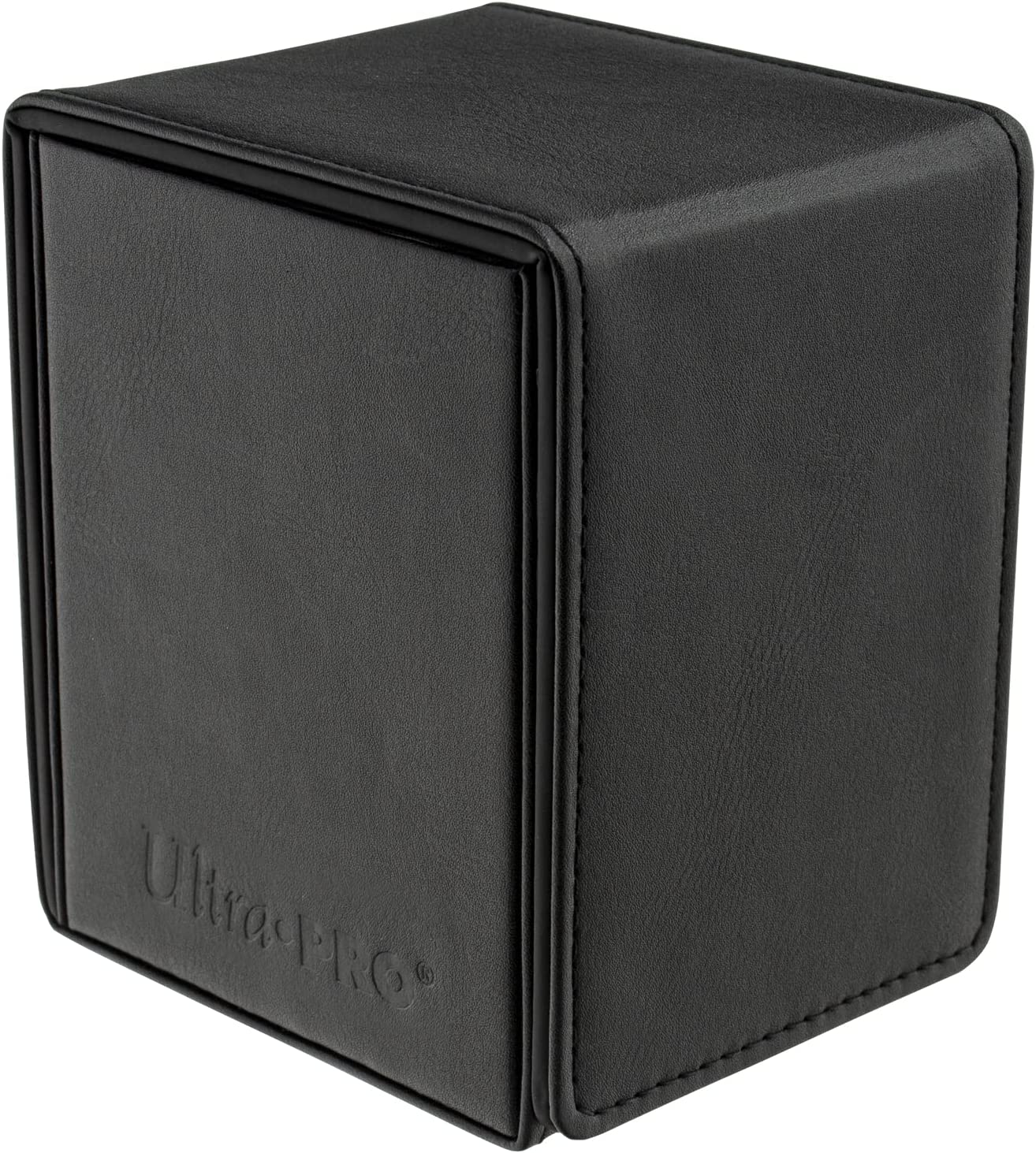 Ultra Pro - Vivid Alcove Flip Card Deck Box (Black) - Stores & Protects Up To 100 Standard Size Collectible Cards, Baseball Cards, Gaming Cards, Sports Cards or Any Standard Size Cards In Collections